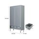 thumbnail image 4 of Portable Clothes Closet Rolling Door Wardrobe with Hanging Rack Non Woven Fabric Storage Organizer with Three Drawer Boxes, 4 of 5