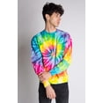 thumbnail image 2 of Rainbow Burst Tie Dye Sweatshirt - Unisex Colorful Crewneck Pullover, 2 of 4