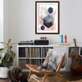 thumbnail image 4 of Art.com Abstract Navy Blush Gold 1 Art Print by Urban Epiphany, Brown Frame Wall Art, 32" x 44", 4 of 5