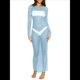 thumbnail image 1 of Vestido de Transparente con Perlas y Diamantes de Imitación para Mujer. Traje de Baño Tipo Bikini. Azul XL, 1 of 4