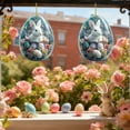 thumbnail image 6 of Taicans Easter Egg Sun Catcher 7.9in,Stained Glass Style Window Hanging Decor with Bunny,Floral & Colorful Eggs Design,Spring Easter Home Ornament for Party,Kids Room Gift,Indoor Outdoor Decor, 6 of 6
