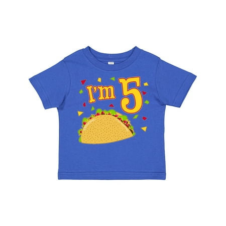 

Inktastic I m Five- Taco Birthday Party Gift Toddler Boy or Toddler Girl T-Shirt