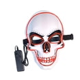 thumbnail image 2 of Cubierta de Calavera Brillante, Cubierta de Cara LED 3 Cubierta de Cara de Halloween LED Cubierta de Cara de Cosplay LED Eficiencia Maximizada, 2 of 10