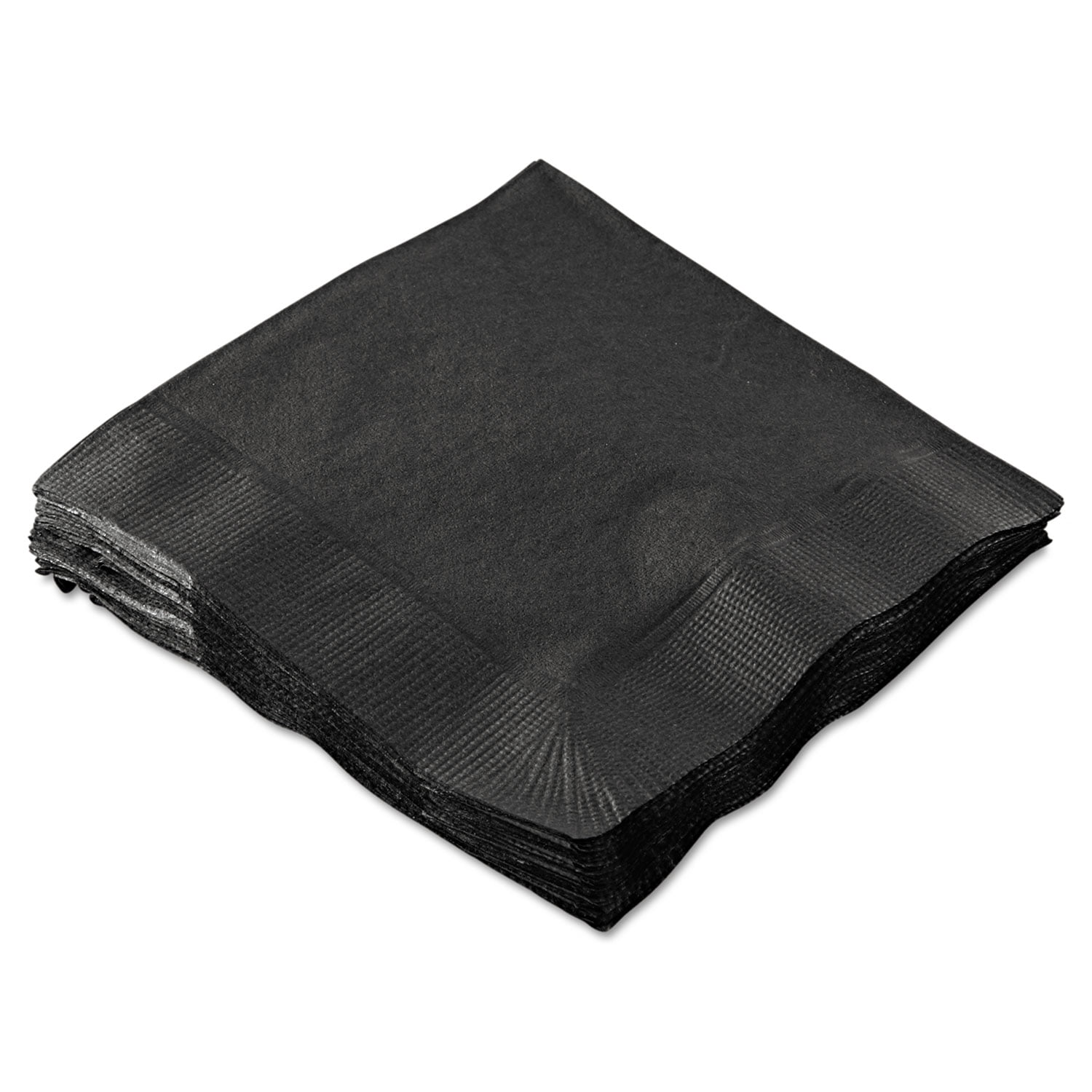 Cocktail Napkins, 2-Ply, 10 x 10, Black, 1000 Carton by Hoffmaster