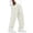 White, variant on Dagugfen Athletic Pants for Men Loose Fitted Drawstring Elastic Waist Summer Outdoor Basketball Workout Full Length Pants for Men