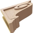 thumbnail image 6 of 5"W x 15"D x 10"H Classic Scroll Rough Cedar Woodgrain TimberThane Corbel, Primed Tan, 6 of 6