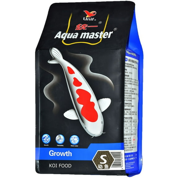 Aqua Master Growth Koi Fish Food Bag, Small, 2.2-Pound