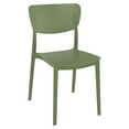 thumbnail image 4 of Compamia Lucy Round Bistro Set 3 Piece with 24 inch Table Top Olive Green, 4 of 4