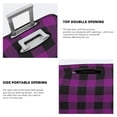 thumbnail image 6 of Wukai Purple Black Plaid Elastic Luggage Cover: Personalized Protection for Your Suitcase - Fits 19~29-inch, Washable & Durable Travel Companion-Small, 6 of 8