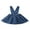 Navy blue, variant on Jxzom Kids Toddler Baby Girl Suspender Denim Skirt 6M 12M 2T 3T 4T 5T Solid Color Waist Elastic Band Fashion Wild Skirt