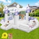thumbnail image 1 of Bounce House GYMMALL, blanco, para niños de 3 a 8 años, con piscina de bolas con tobogán, 1 of 9