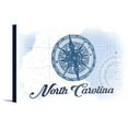 thumbnail image 1 of North Carolina - Compass - Blue - Coastal Icon - Lantern Press Artwork (18x12 Gallery Wrapped Stretched Canvas), 1 of 1