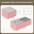thumbnail image 2 of Drawer Organizers for Clothing, Set of 8 Dresser Drawer Organizers, Fabric Closet Organizers and Storage, Drawer Dividers for Baby Clothes, Socks, Belt, Tie (Pink), 2 of 7