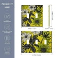 thumbnail image 2 of Yayeee Toggle Light Switch Wall Plate 2-Gang 4.56"x4.48" Decorative Outlet Cover, Yellow Flowers, 2 of 7