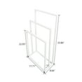 thumbnail image 3 of Tcbosik 33.8"H Free Standing Metal Towel Rack, Bath Towel Drying Valet Holder, Towel Bar Stand for Kitchen Toilet Washroom Shower Room Poolside, White, 3 of 5
