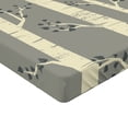 thumbnail image 2 of Ambesonne Birch Fitted Sheet 2 Pcs Set, Trees Nature Boho Composition, Queen, Pale Yellow and Warm Taupe, 2 of 3