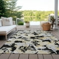 thumbnail image 6 of Addison Rugs Chantille Indoor/Outdoor Transitional Floral Black Washable Rectangle Rug, 8' x 10', 6 of 6