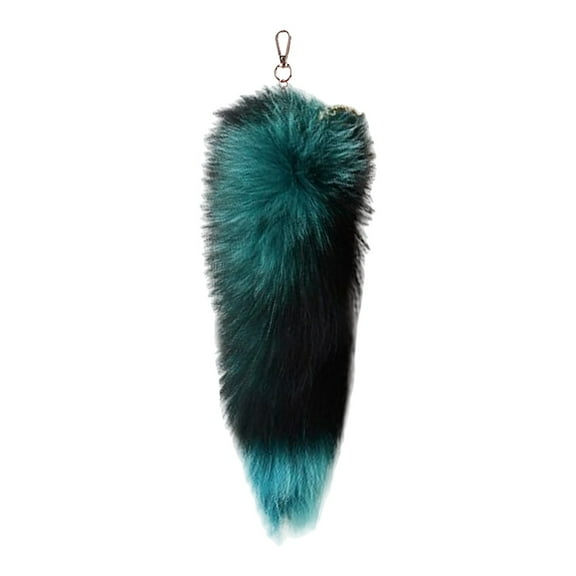 3D Cute Tail Keychain Pendant Fashionable Hairy Animal Tail Handbag Accessory Key Ring Holder Pompoms Key Chains