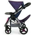 thumbnail image 3 of Bayer Design Twin Star Doll Stroller Blue & Hot Pink Unicorn Theme with Shoulder Bag, 3 of 6
