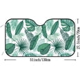 thumbnail image 2 of Car Windshield Sunshade Blocks Palm Leaves Tropical Sun Visor Protector Foldable Sun Shield For Vehicle Car Truck SUV Van 55x27.5 inches Keep Vehicle Cool, 2 of 6