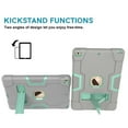 thumbnail image 4 of New iPad 9th Generation Case iPad 10.2 inch 2021 Released With A Screen Protector ,SOATUTO Shockproof Rugged Cover iPad 10.2 HD Tempered Glass For iPad 9th 8th 7th 10.2 inch - 1Pcs/Gray+Green, 4 of 7