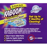 Kaboom Scrub Free! Continuous Clean with OxiClean 3-Pack Refill