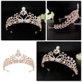 thumbnail image 2 of MasteelfCA 1pc Rhinestone Crown Headdress Swan Modeling Tiara Wedding Crown Headdress, 2 of 7