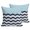 blue, variant on Throw Pillow Covers 18x18 Inch Set of 2 Teal Navy Blue Waves Decorative Pillows Cushion Case Soft Square Pillowcases Chevron Stripe Throw Pillows for Couch Sofa Bed Chair Home Decor
