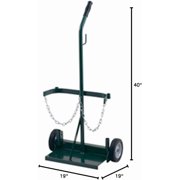 Harper Trucks 106-21 40-Inch High by 19-Inch Wide Welding Cylinder Hand Truck with 6-Inch Pneumatic Wheels