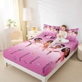 thumbnail image 3 of Castle Fairy Black Kawaii Ballet Girl Bed Sheets 4-Piece,Flying Butterfly Kawaii Bow Full Size Sheets,1 Fitted Sheet, 1 Flat Sheet and 2 Pillowcases, 3 of 6