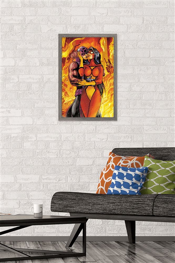 Marvel Comics - Hawkeye and Spider Woman - Avengers #17 Wall Poster, 14.725" x 22.375", Framed