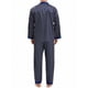thumbnail image 3 of INSPIRAR CHIC Conjunto de Pijamas de 2 Piezas para Hombre, Camisa de Dormir con Botones, Patrón Casual, Talla XL, Azul Oscuro, 3 of 6