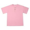 thumbnail image 2 of Toddler Boy Polo Shirt 4t-5t Pink Boys T Shirts Solid Color Shirts for Boys Short Sleeve Top Comfy Gentleman Tops Toddler Baby Boy Clothes 13-14 Years, 2 of 5