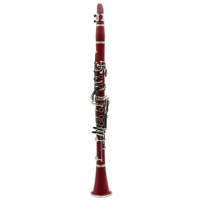 Clarinette 17 Touches avec Sangle Rembourrée, Clarinette Plate Soprano, Kit d'Accessoires Instruments de Musique pour Débutant Musicien