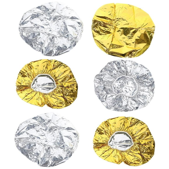 6Pcs Deep Conditioning Hair Caps Waterproof Double Layer Hot Oil Hair Treatment Heat Caps Reusable Shower Caps Steam Caps Processing Caps for Hair Deep Conditioning As Shown