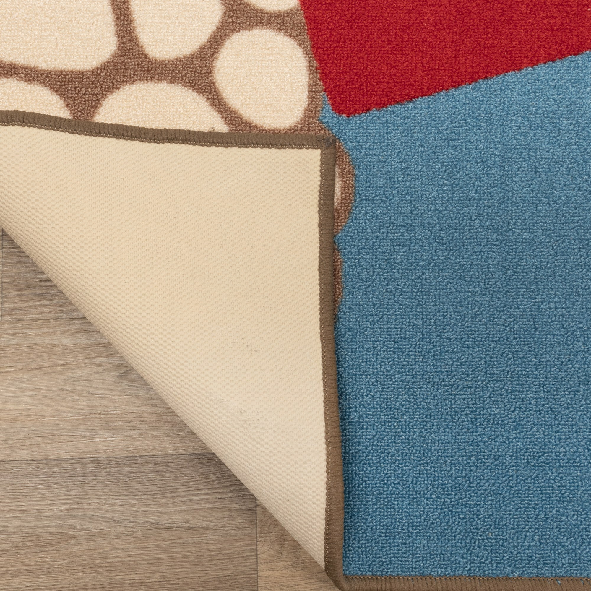 Superior Construction Zone Non-Slip Kids Indoor Washable Area Rug, 2' x 3'