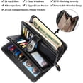 thumbnail image 4 of LAICAIW Women's Wallet Genuine Leather RFID Blocking Large Capacity Trifold Ladies Wallet, 4 of 6