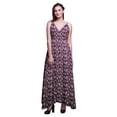 thumbnail image 1 of Bimba Robe Longue à Imprimé Floral pour Femmes, Bretelles Spaghetti, Col en V, Maxi, Tenue de Plage - XX-Grand, 1 of 6