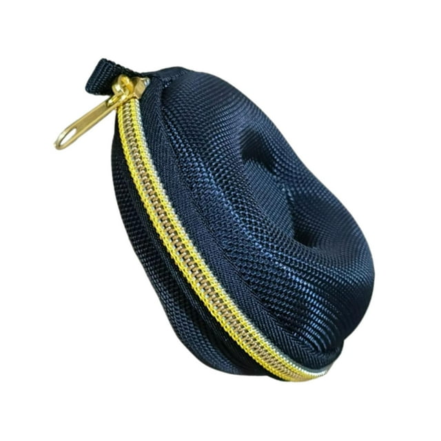 Caja de viaje para un solo reloj, funda cartuchera, accesorio en forma de donut, material interior suave, multifuncional con cremallera, compacto para