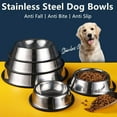 thumbnail image 3 of 2-Pack 26oz Pet Bowls for Medium/Large Dogs Cats, Stainless Steel Dog Bowls with Rubber Bases Full Set Includes 2 Pets Bowls, Pet Bell, 3 of 8