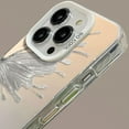 thumbnail image 3 of Designed for iPhone Case,Matte Art Graffiti Butterfly Camera Lens Protection Shockproof Protective Cover Phone Case (Silver,iPhone 14 Pro), 3 of 6