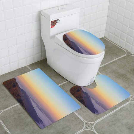 GOHAO Sea Mist at DOI PHA Tang Chiangrai Thailand 3 Piece Bathroom Rugs Set Bath Rug Contour Mat and Toilet Lid Cover