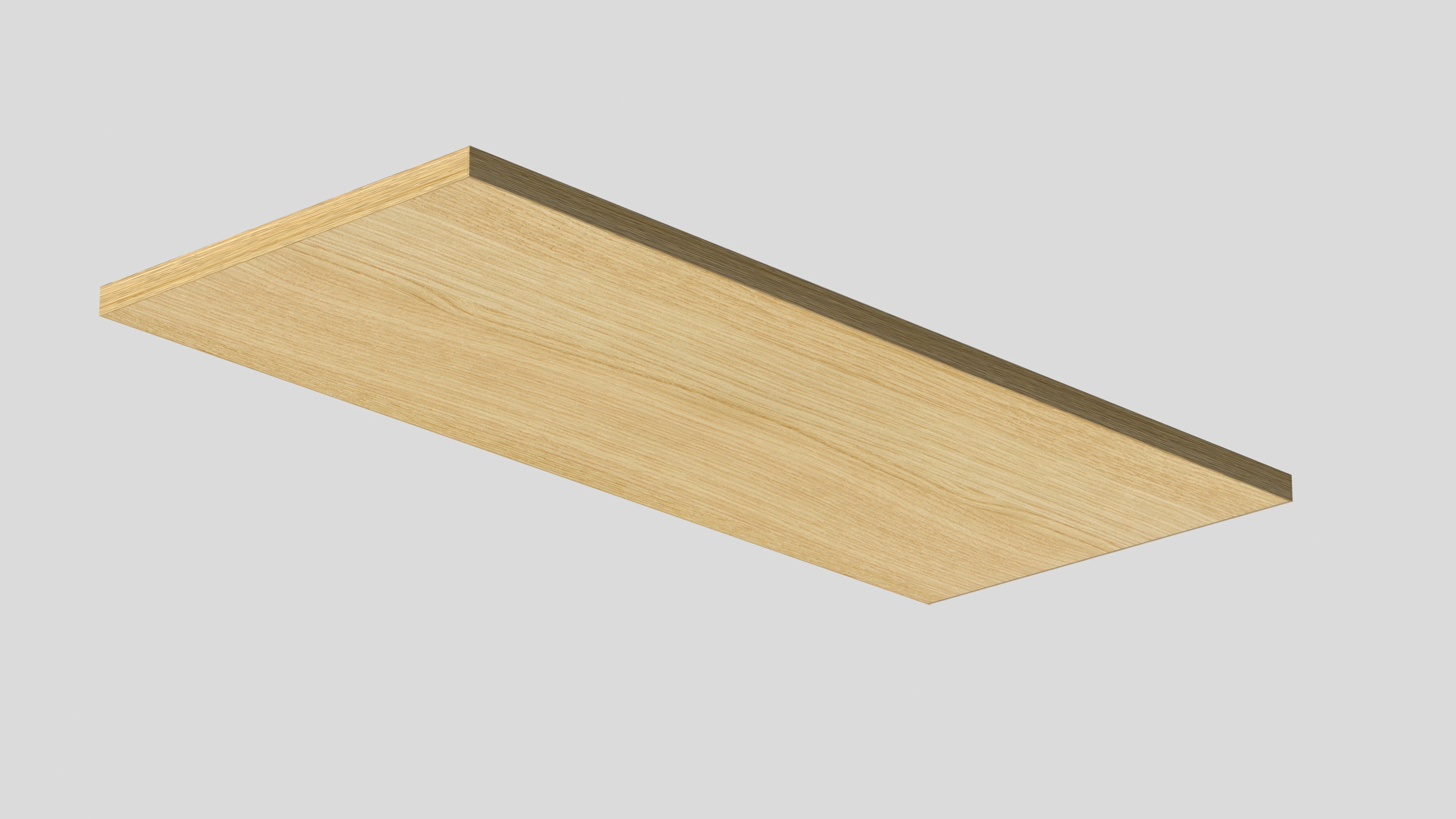Shelf Board Lite Oak 72 in. L x 10 in. D x 0.6 in. H