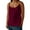 Wine Red, variant on LIZUOJUNF Women's Tanks & Camis Cotton Linen Tank Tops for Women Casual Summer Gauze Shirt Basic Sleeveless Layering Camisoles Beach Vacation Clothes