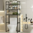 thumbnail image 2 of YOTQUSKI Over The Toilet Storage Shelf, 3-Tier Freestanding Bathroom Organizers and Storage, above Toilet Space Saver Rack with Adjustable Shelves, Toilet Paper Holder for Bathroom, 2 of 6