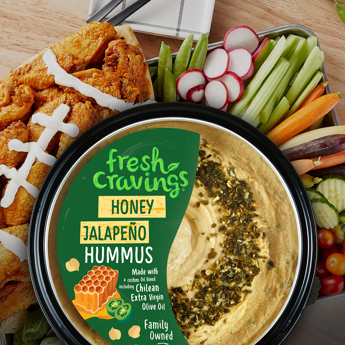 Fresh Cravings Honey Jalapeno Hummus 10oz