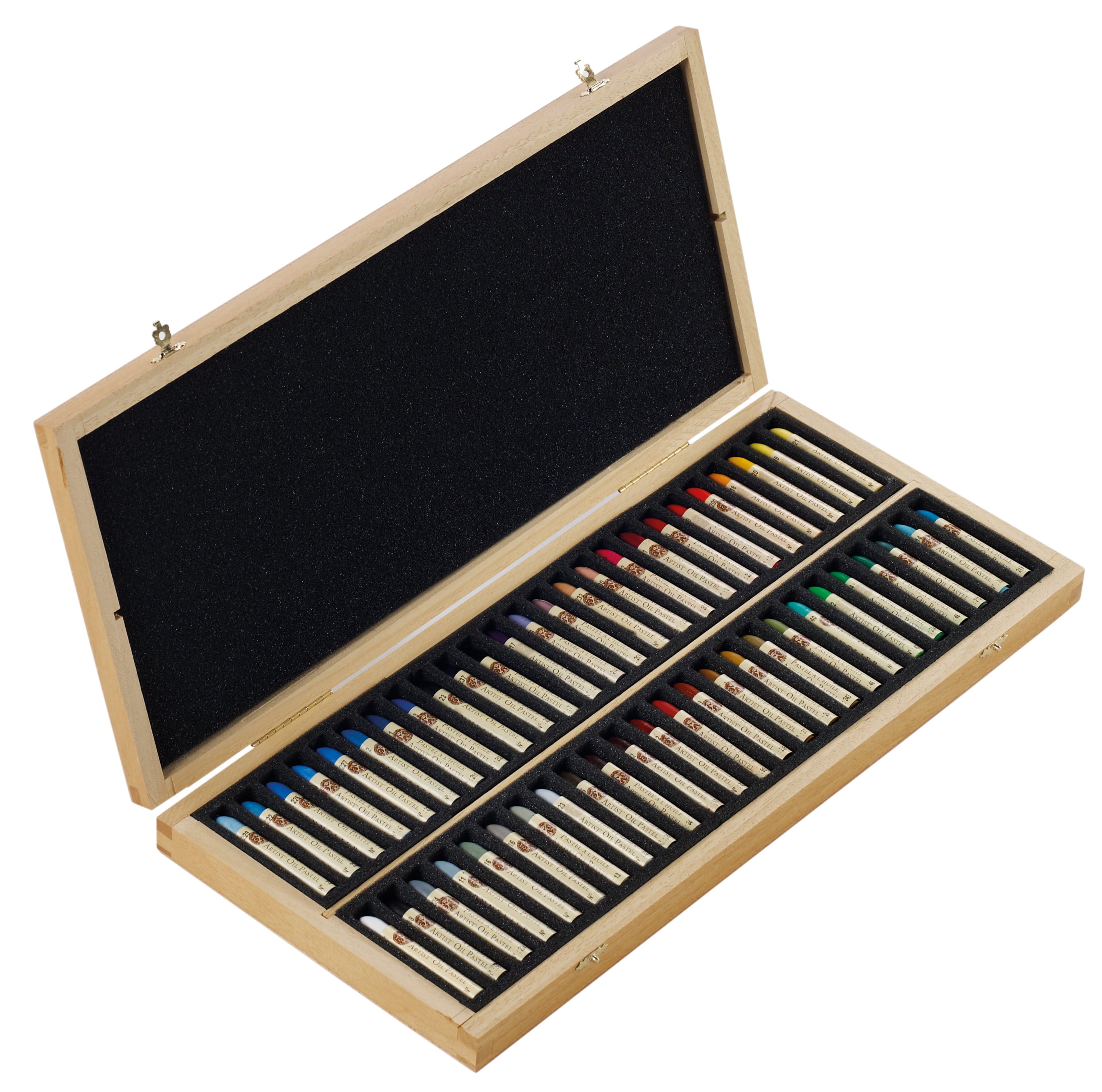 Sennelier Oil Pastel Set, 50-Color Picasso Wood Box Set