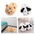 thumbnail image 1 of 2 pares de pantuflas divertidas con animales cálidos de peluche Soledad Zapatillas de mujer antideslizantes para casa tamaño UE 35-43 Felpa Zapatillas de mujer, 1 of 10