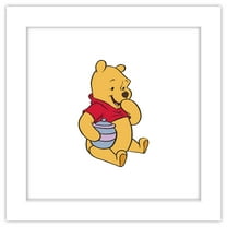 Gallery Pops Disney Winnie The Pooh - A Bear and His Honey Wall Art, White Framed Version, 12" x 12"