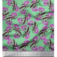 thumbnail image 1 of Soimoi Green Rayon Fabric Knapweed Floral Print Fabric by the Yard 42 Inch Wide, 1 of 1